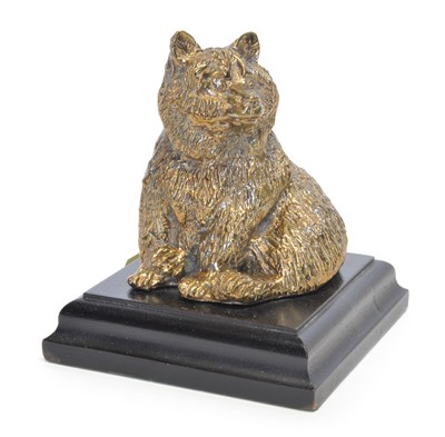 Lot 52 - Late 20th century gilt bronze figure of Bruno the Bear