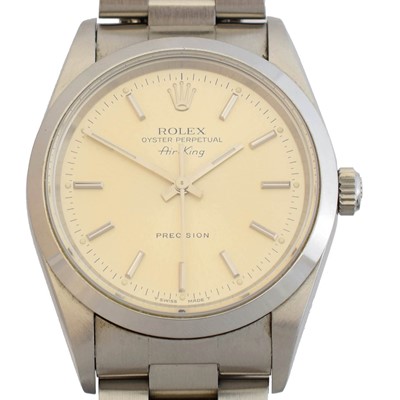 Lot 221 - A stainless steel Rolex Oyster Perpetual Air-King Precision wristwatch