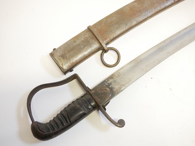 Lot 97 - British 1796 pattern troopers sabre and...