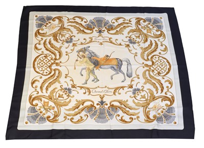 Lot 23 - A Hermès "Cheval Turc" silk scarf by Christiane Vauzelles