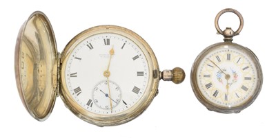 Lot 153 - Two silver pocket watches