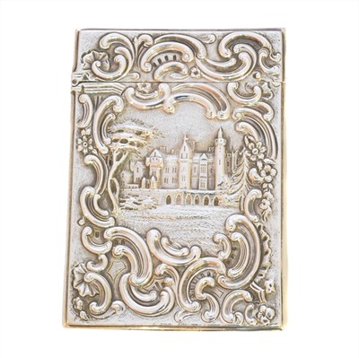 Lot 98 - An early Victorian silver visiting card case