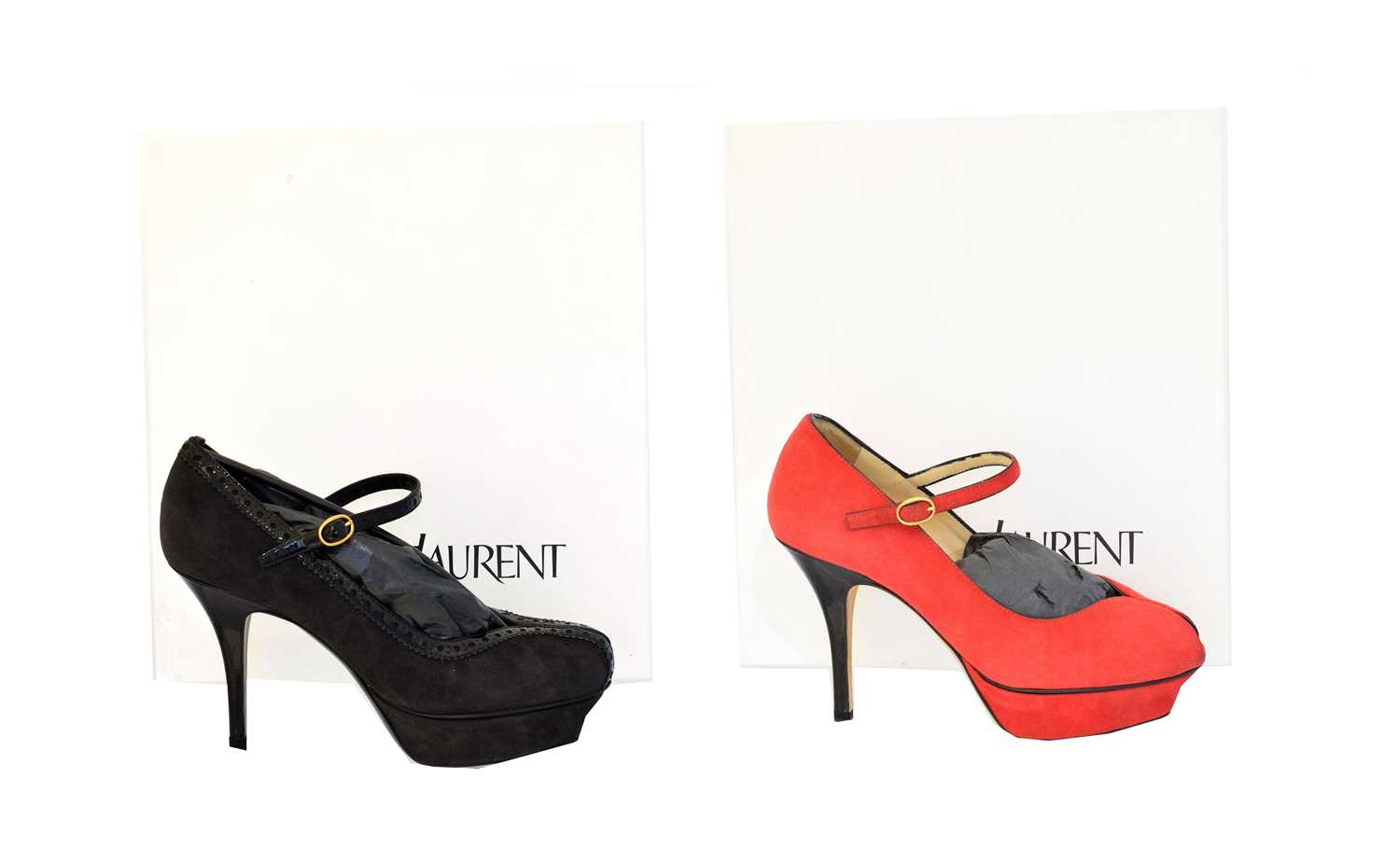 Lot 43 - Two pairs of Yves Saint Laurent heels