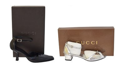 Lot 12 - Two pairs of Gucci shoes