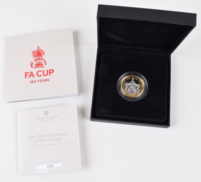 Lot 12 - The 150th Anniversary of the FA Cup 2022 UK £2 Silver Proof Coin.
