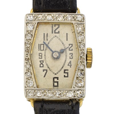 Lot 228 - An early 20th century diamond-set cocktail watch by Rotary