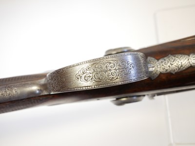 Lot 44 - James Burrow percussion 20 bore side by side...