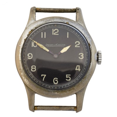 Lot 203 - A WWII RAF Jaeger-LeCoultre manual wind wristwatch