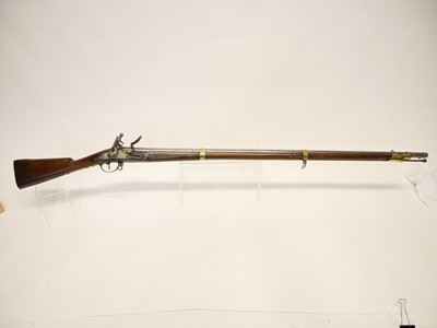 Lot 36 - Russian pattern 1808 flintlock musket, 44 inch...