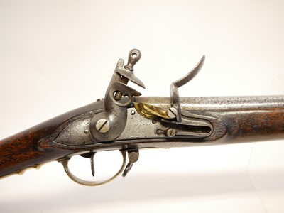 Lot 36 - Russian pattern 1808 flintlock musket, 44 inch...