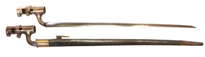 Lot 126 - P53 pattern bayonet with early scabbard...