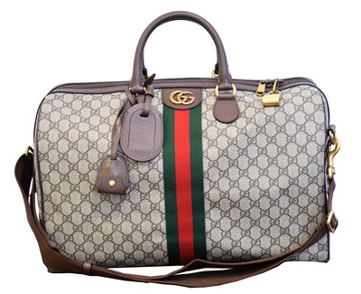 Lot 175 - A Gucci Ophidia Monogrammed Holdall Bag