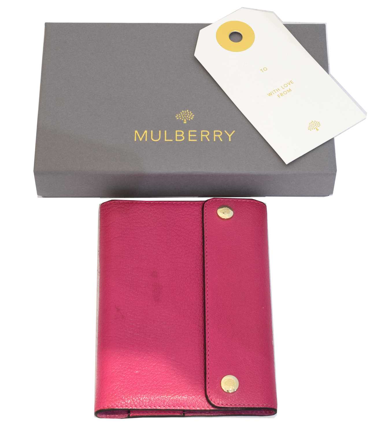 Lot 34 - A Mulberry leather covered notebook