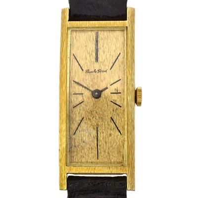 Lot 188 - A 1960s 18ct gold Bueche Girod manual wind wristwatch