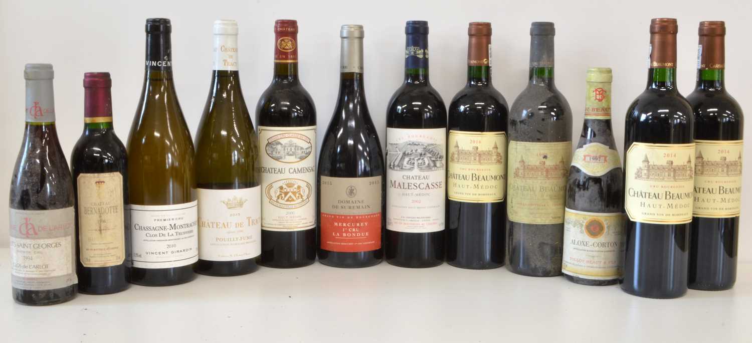 Lot 11 - Mixed Lot Fine Mature Claret, Burgundy and Pouilly Fume
