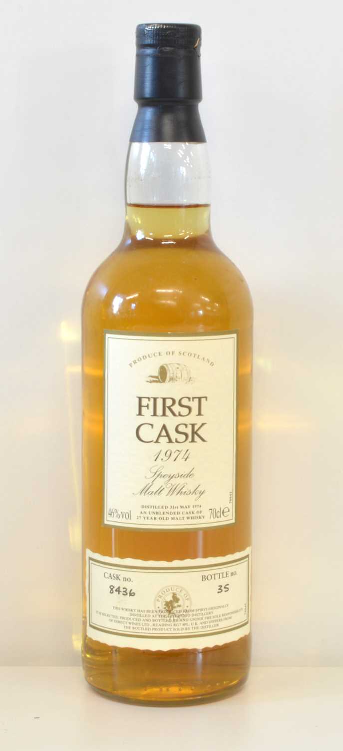Lot 82 - “First Cask” 1974 Speyside Malt Whisky 27 YO