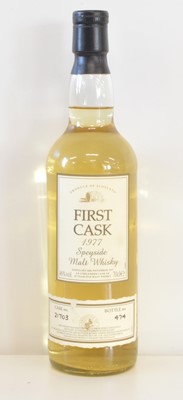 Lot 85 - “First Cask” 1977 Speyside Malt Whisky 25 YO