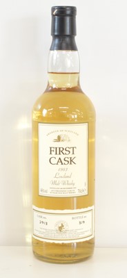 Lot 89 - “First Cask” 1983 Lowland Malt Whisky 20YO