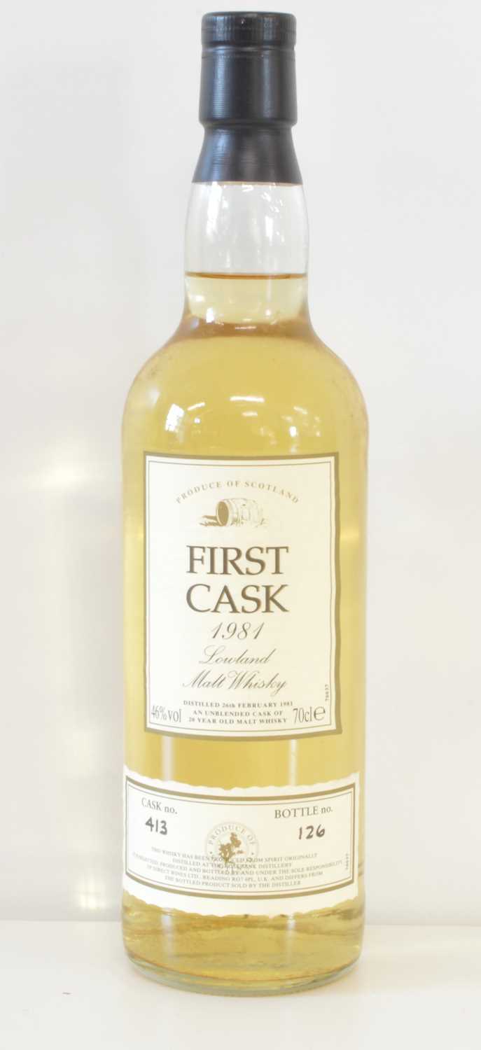 Lot 92 - “First Cask” 1981 Lowland Malt Whisky 20 YO