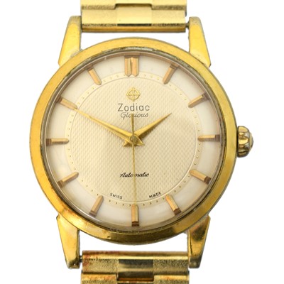 Lot 233A - A gold plated Zodiac 'Glorious' automatic wristwatch