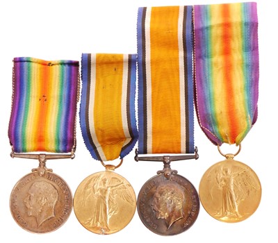 Lot 170 - Two WW1 medal pairs, including British War...