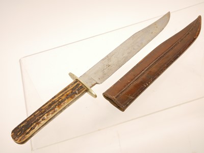Lot 129 - Sheffield bowie knife for the American market,...