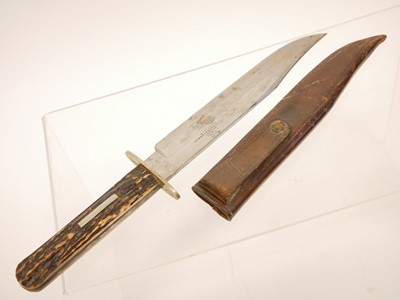 Lot 129 - Sheffield bowie knife for the American market,...