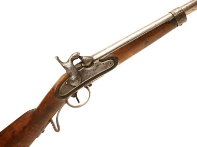 Lot 74 - Percussion 18mm carbine No. 24, converted from...