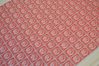 Lot 74 - Large collection of mint pre-decimal stamps in sheets