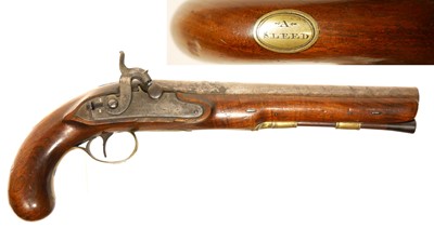 Lot H.W. Mortimer percussion officer's pistol...