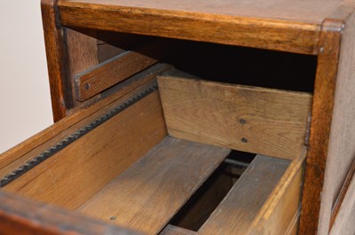 Lot 87 - Oak filing cabinet