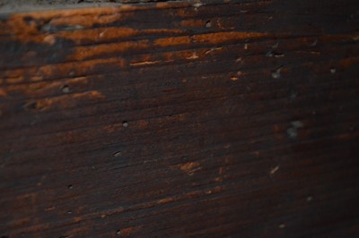 Lot 269 - A late 17th century oak geometric moulded chest of drawers.