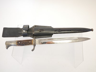Lot 111 - German Third Reich parade bayonet and scabbard,...