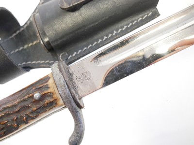 Lot 111 - German Third Reich parade bayonet and scabbard,...