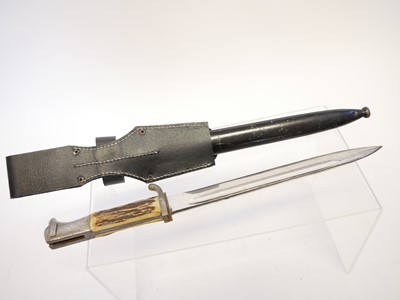 Lot 111 - German Third Reich parade bayonet and scabbard,...