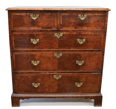 Lot 18th century walnut chest of drawers