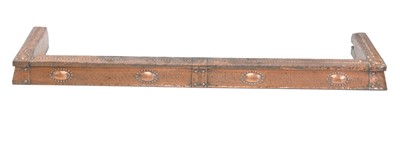 Lot 67 - Arts & Crafts style hammered copper fender