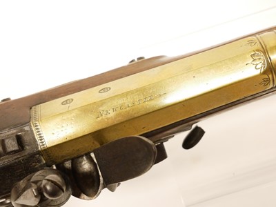 Lot 32 - The damaged parts of a Flintlock Blunderbuss...