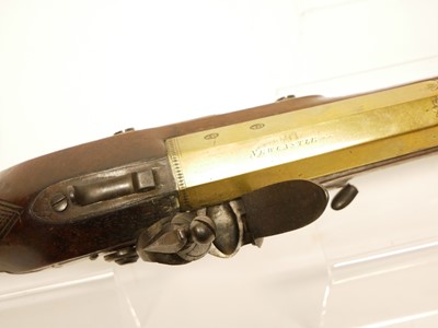 Lot 32 - The damaged parts of a Flintlock Blunderbuss...