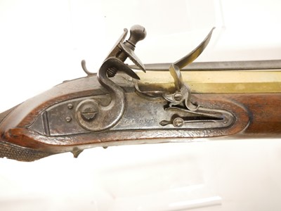 Lot 32 - The damaged parts of a Flintlock Blunderbuss...