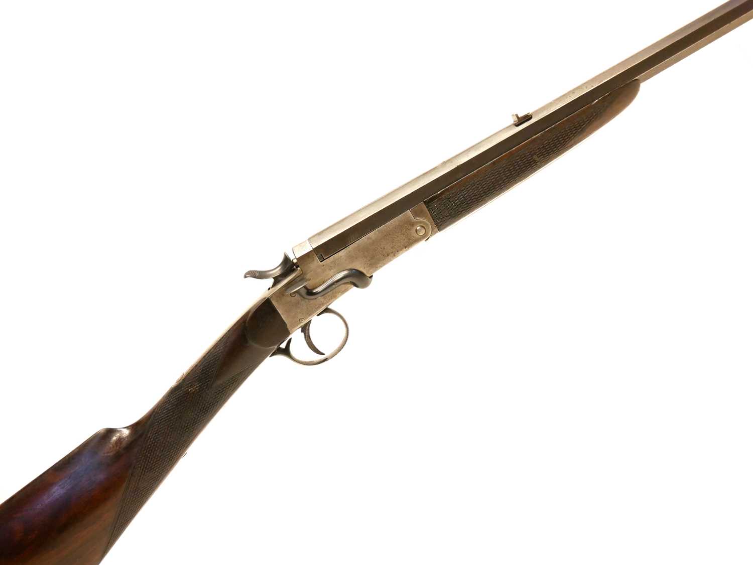 Lot 236 - Rook rifle sleeved to .22lr, 26inch octagonel...