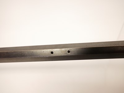Lot 236 - Rook rifle sleeved to .22lr, 26inch octagonel...