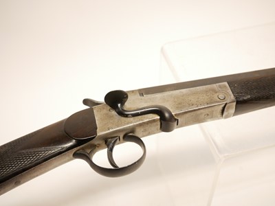 Lot 236 - Rook rifle sleeved to .22lr, 26inch octagonel...