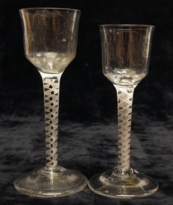 Lot 120 - Two Georgian wine glasses