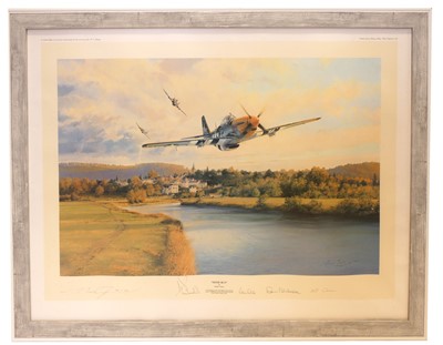 Lot 161 - Two WWII limited edition aviation prints, the...