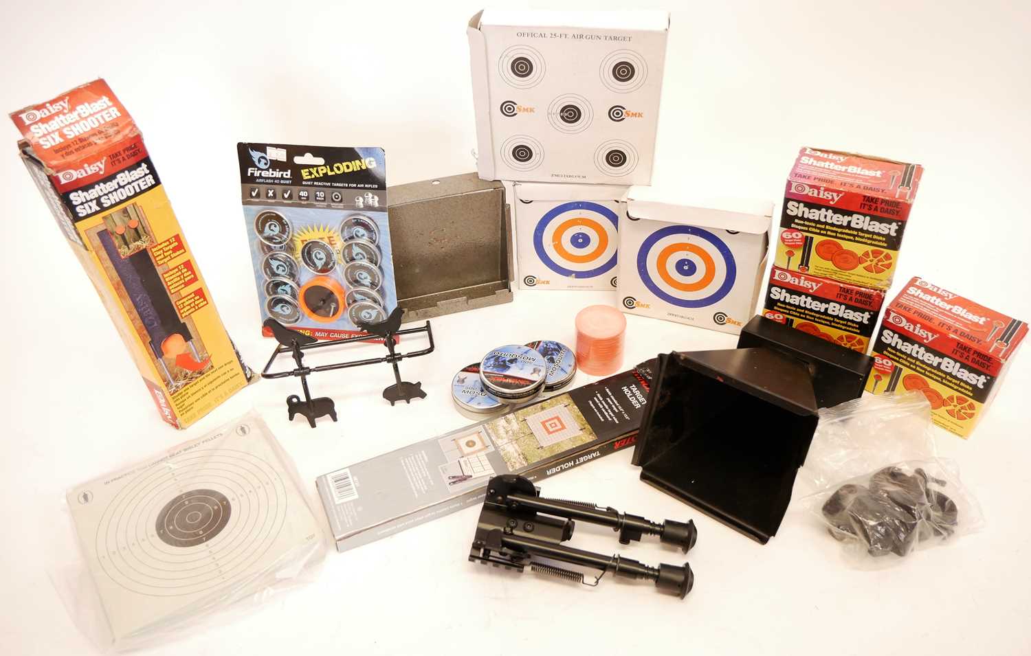 Lot 431 - Air gun targets and pellets, to include two...