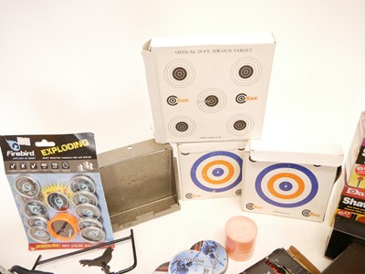 Lot 431 - Air gun targets and pellets, to include two...