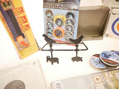 Lot 431 - Air gun targets and pellets, to include two...