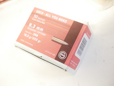 Lot 420 - 9.3 x 74R reloading dies and components, to...