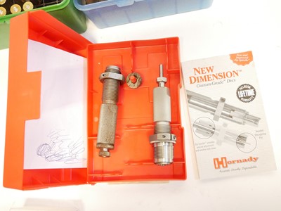 Lot 420 - 9.3 x 74R reloading dies and components, to...